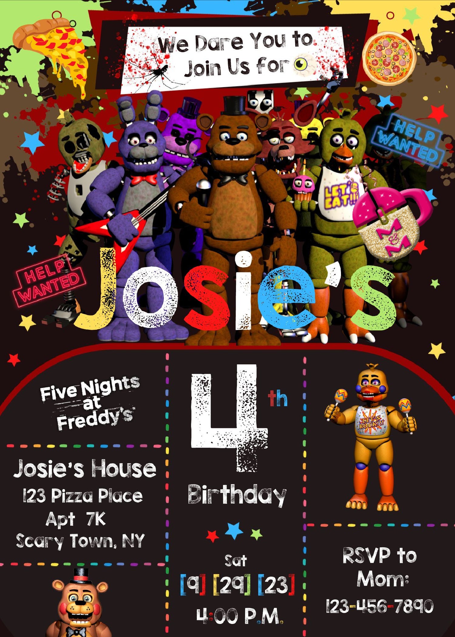 Five Nights at Freddy'S Birthday Party Supplies Kit- Five Nights