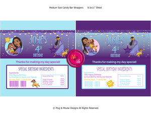 Editable Wish Movie Chip Bag Set | Wish Movie Party Favors Set | Wish Movie Party Decorations | Wish Templates | Asha Chip Bag