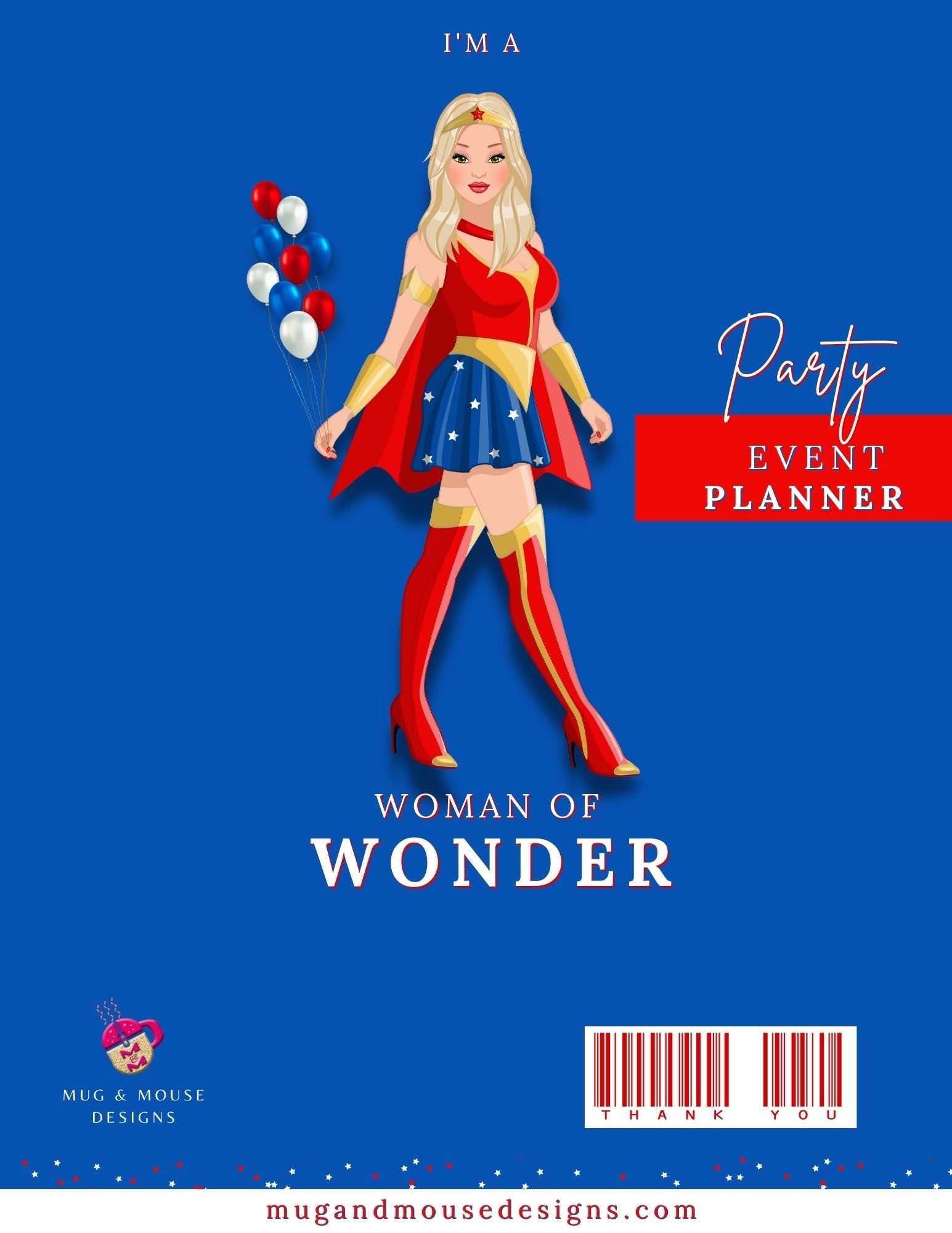 Woman of Wonder Party Event Planner | Superhero Themed Planner Printables Bundle  2| Event Planner Templates