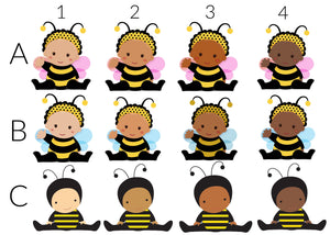 Bumblebee Baby Shower Thank You Card Invitation Printable - mugandmousedesigns