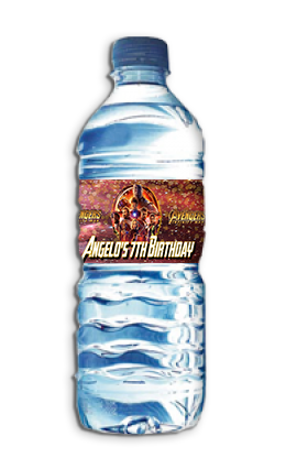 Editable Avengers Infinity War Water Bottle Wrappers Printable - mugandmousedesigns