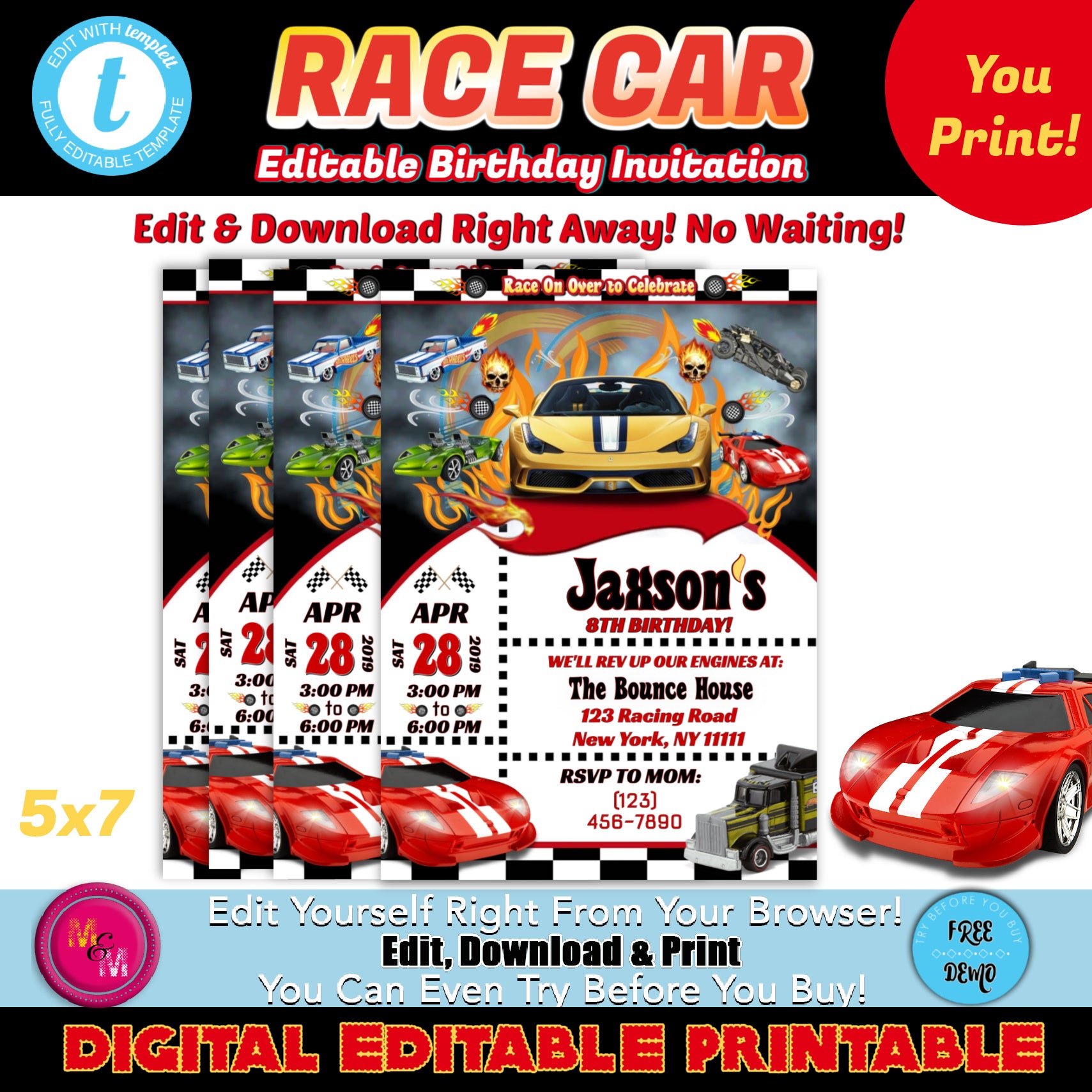 Editable Race Car Party Invitation, Racing Party Printables – Mug+Mouse Designs editable-race-car-party-invitation-racing-party-printables-mug-mouse-designs