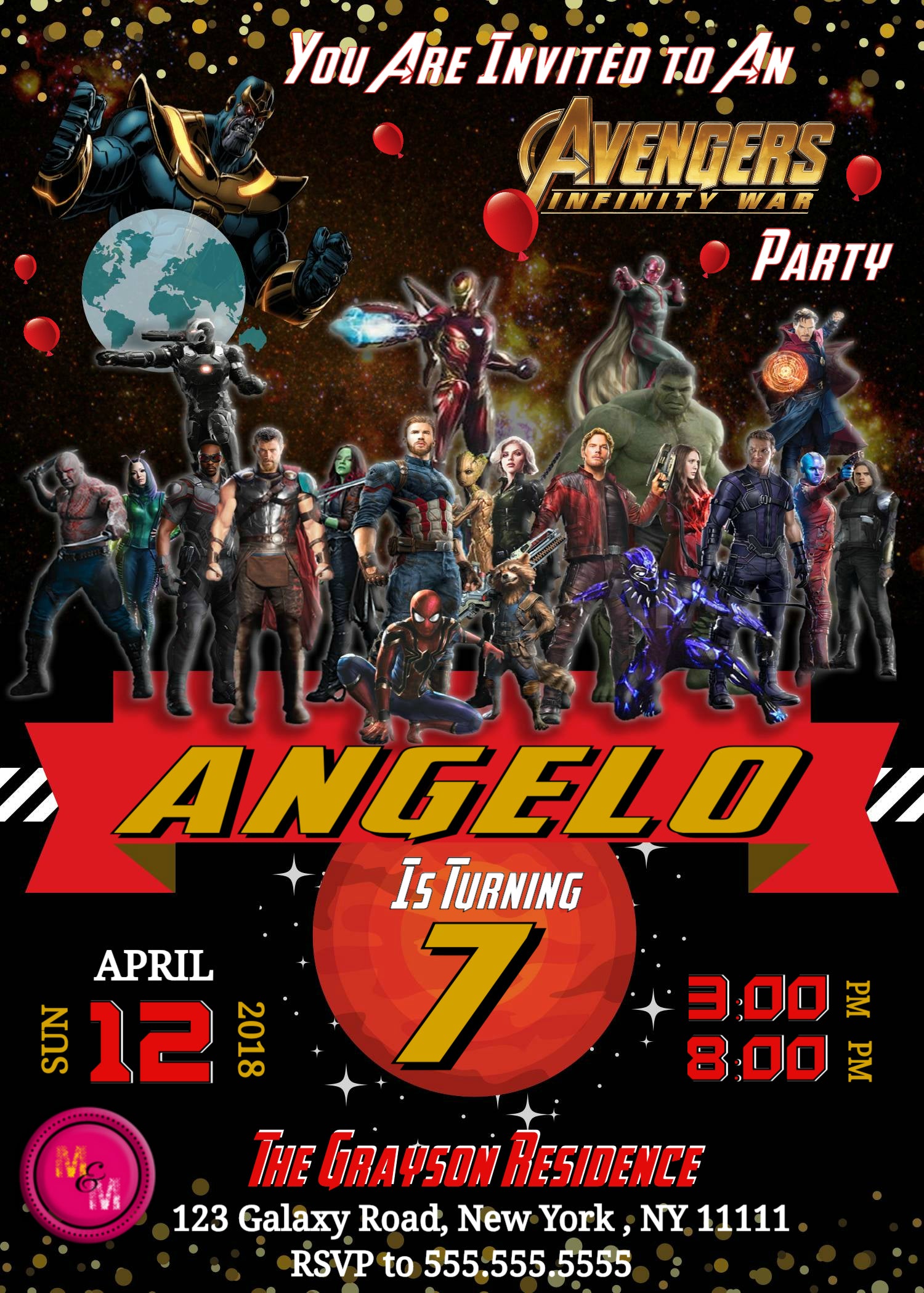Editable Superhero Invitation Printable Mug Mouse Designs