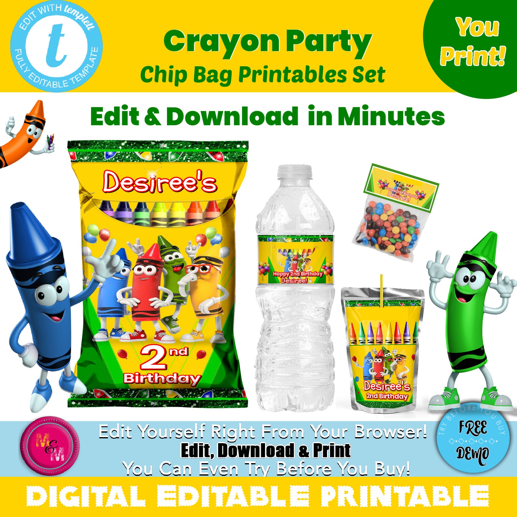 Upcycled Crayon Party Packs — Heather's Treasures