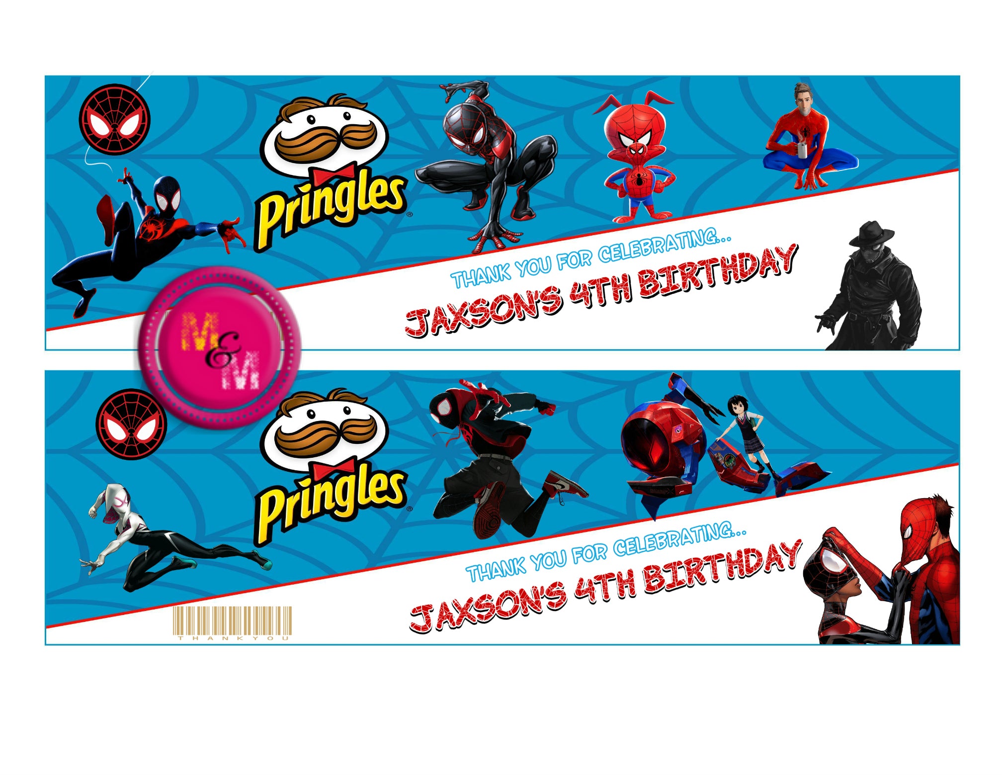 Editable Spider Hero Birthday Party  Printable Party Kit