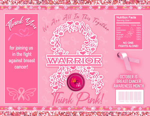 Editable Breast Cancer Awareness Chip Bag