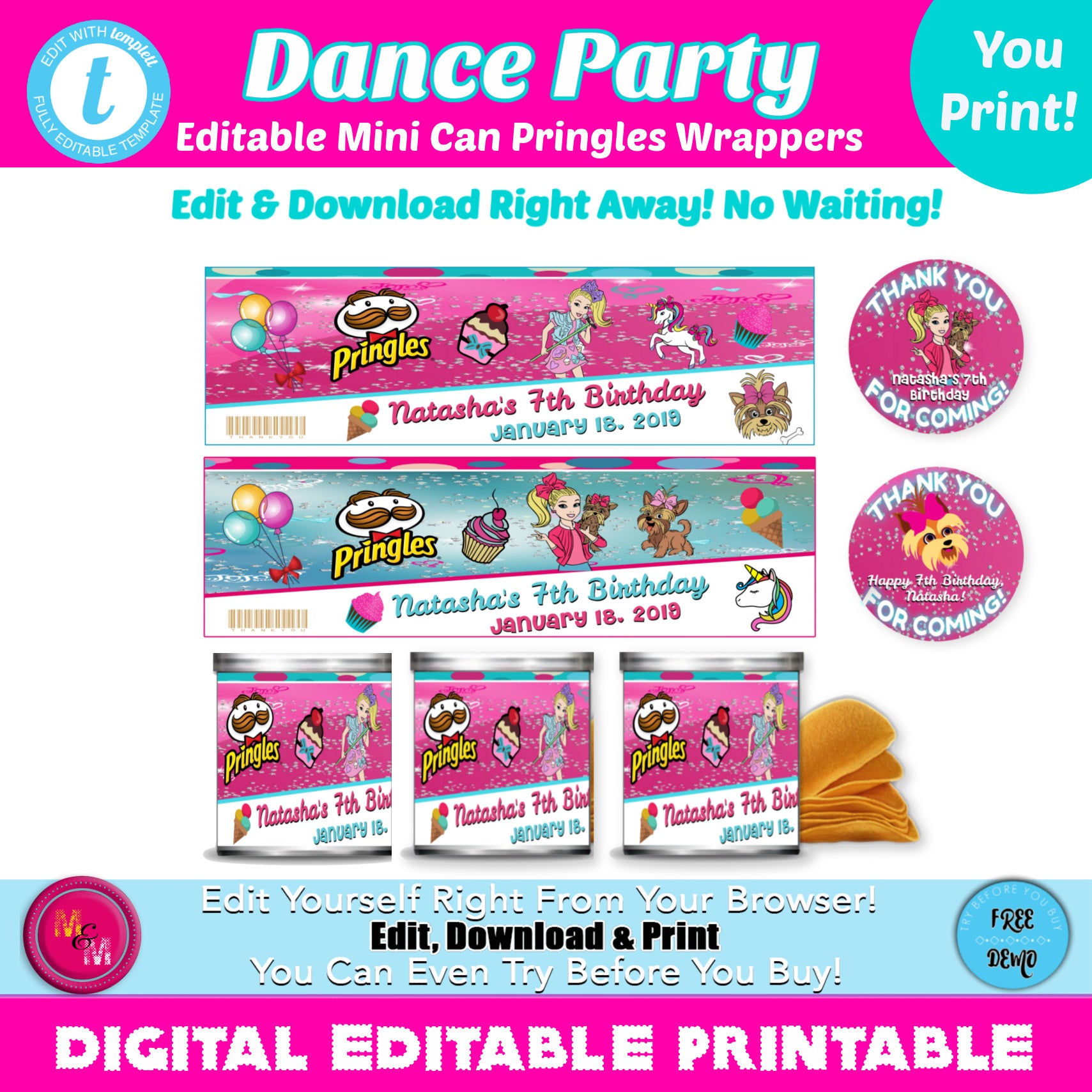 Editable Dance Party Mini Pringle Can Labels Printables, Dance Party P – Mug+Mouse Designs editable-dance-party-mini-pringle-can-labels-printables-dance-party-p-mug-mouse-designs