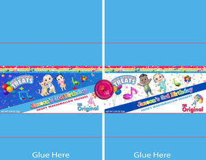 Editable Blue Melon Kids Chip Bag Set, Melon Kids Party Decorations, Melon Kids Party Favors, Melon Kids Treat Bags