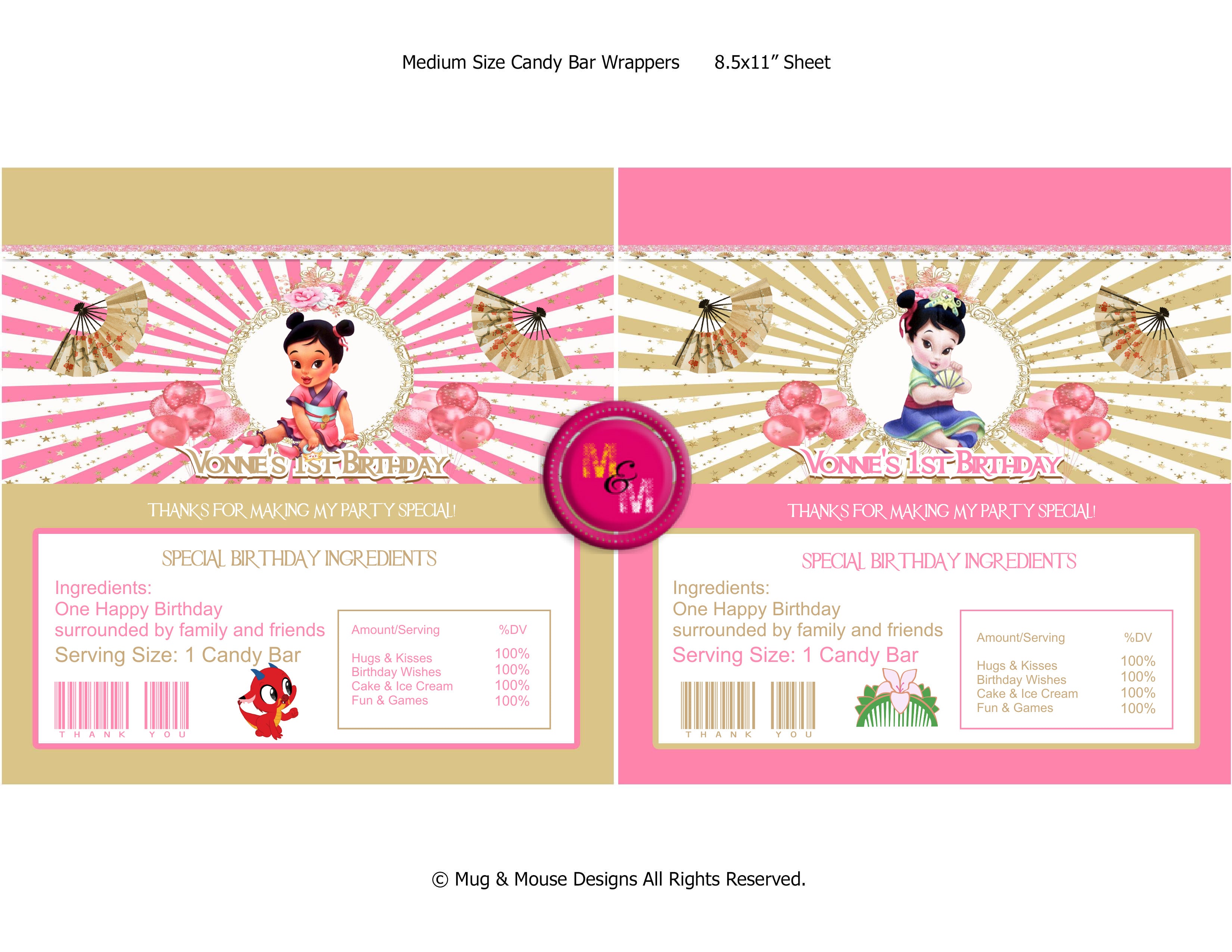 Editable Baby Warrior Princess Chip Bag Set, Baby Warrior Princess Party Favors, 1st Birthday