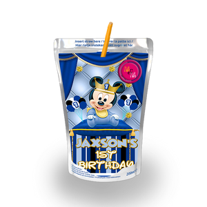 Editable Royal Prince Baby Chip Bag & Juice Pouch Set, Royal Mouse