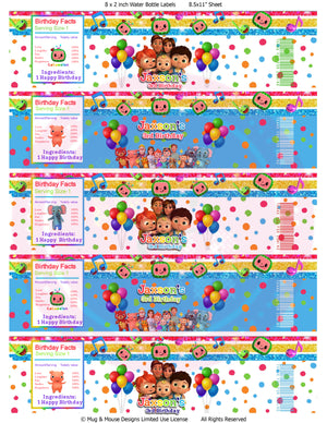 Editable Cocomelon Kids Chip Bag Set 2 | Cocomelon Party Decorations | Cocomelon Kids Party Templates |  DIY Party
