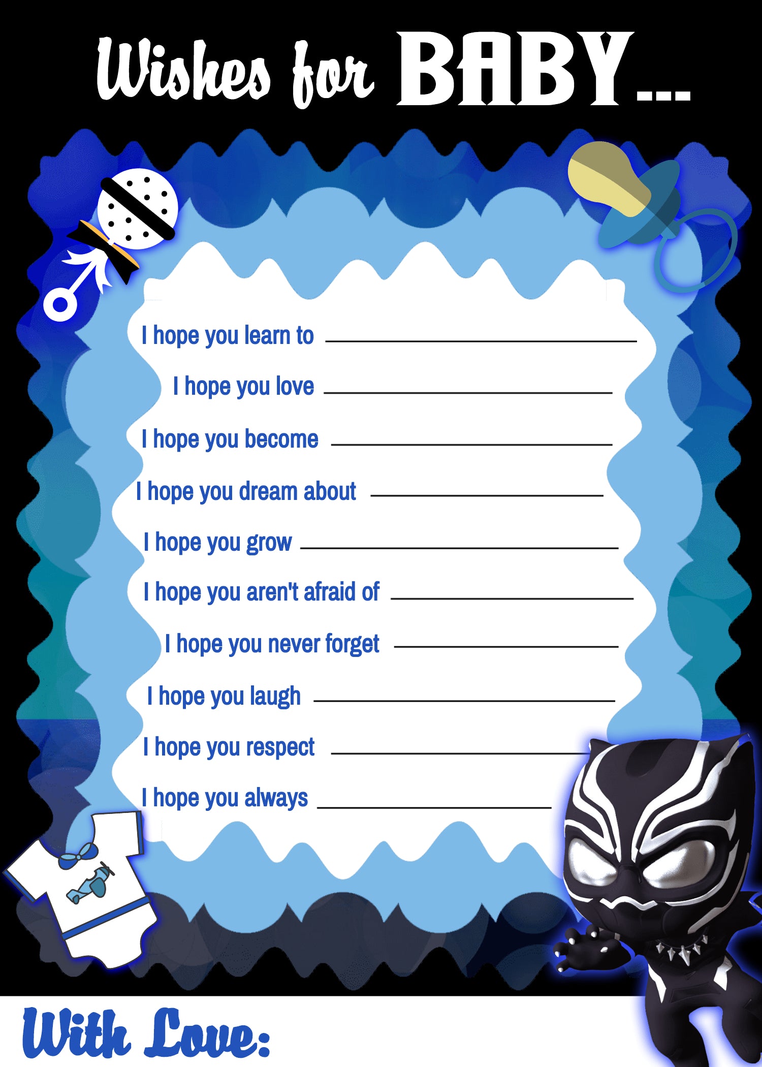 editable-black-superhero-baby-shower-printable-bundle-5-black-superhe-mug-mouse-designs for Free Printable Black Panther Invitations Editable Black Superhero Baby Shower Printable Bundle 5, Black Superhe – Mug+Mouse Designs for Free Printable Black Panther Invitations