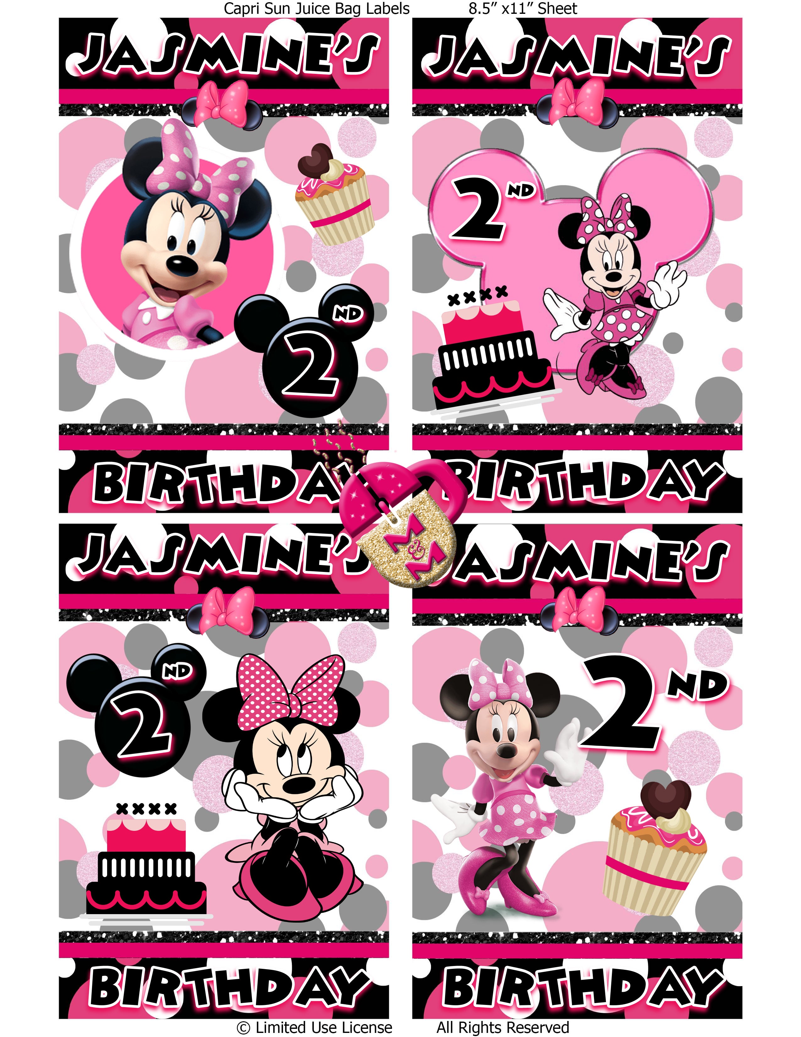 Pink Minnie Mouse Printables