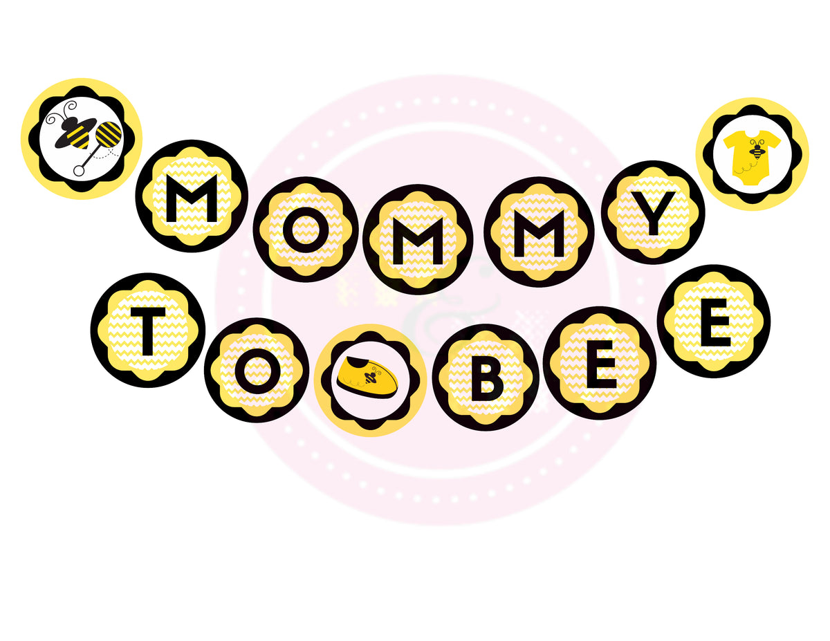 Instant Download Bumble Bee Baby Shower Banner Printable, Bumblebee Sh ...