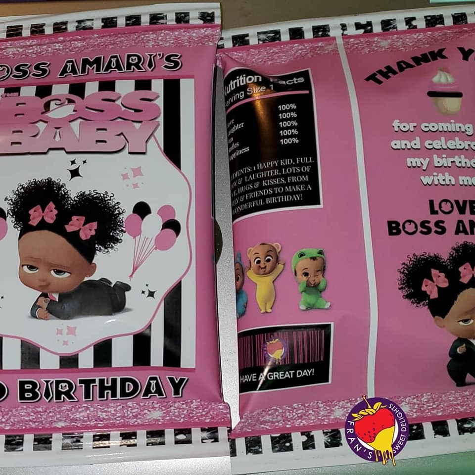 Editable Pink Boss Party Easter Chip Bag & Juice Pouch Label Set, Girl Boss Party Capri Sun Labels, Boss Party Easter Basket Printables